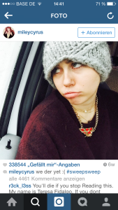 Instagram Miley Cyrus